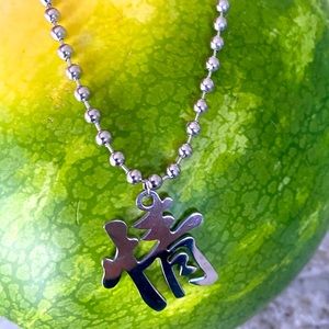 asian CRUSH silver necklace